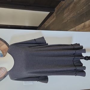 LC Lauren Conrad Mini Black and White Striped Dress